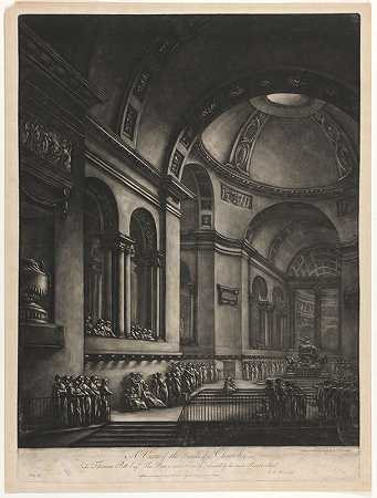 教堂内部景观（1765-1767） by Georges François Blondel