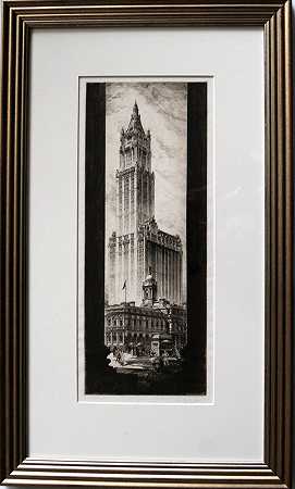 美国大教堂（伍尔沃思大厦）（1921年） by John Taylor Arms