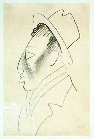 人物简介（约1925年） by Miguel Covarrubias