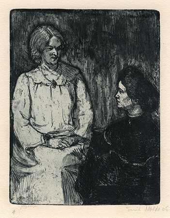 女朋友（1906） by Emil Nolde