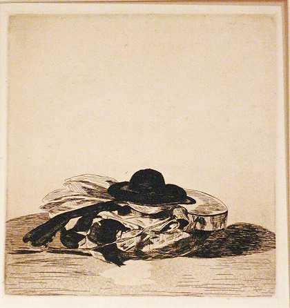 帽子和吉他（1874） by Édouard Manet