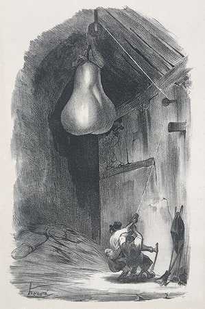 啊！他的（呵呵）(1832) by Honoré Daumier