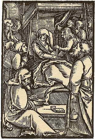 圣母之死（约1512年） by Hans Schäufelein the Elder