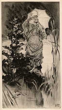 春天的早晨（1875） by James Jacques-Joseph Tissot