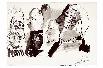 型材和封头（1967） by Pablo Picasso