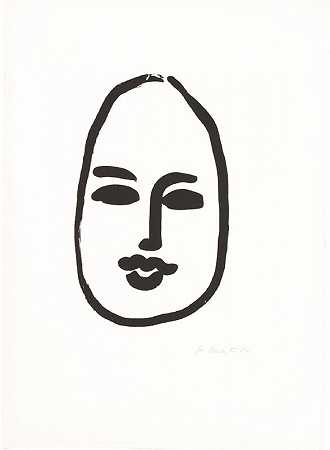 D.A.II（1948）之后的面具 by Henri Matisse