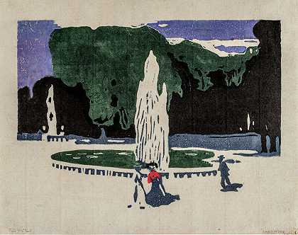 圣云公园（1904） by Wassily Kandinsky
