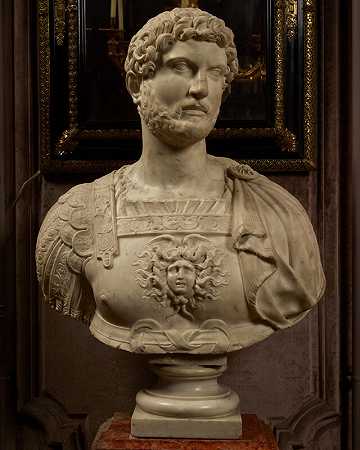 哈德良皇帝半身像（公元76-138年）（17世纪早期） by Anonymous