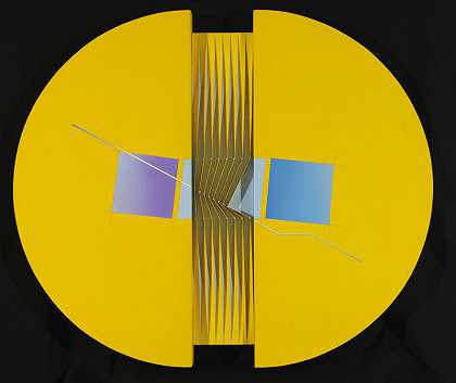 黄色圆圈（2008） by Alberto Biasi