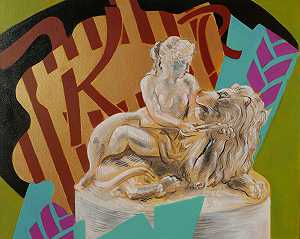 《爱上纪尧姆·吉夫斯的狮子》，1850年（2019年） by Alberto Passolini