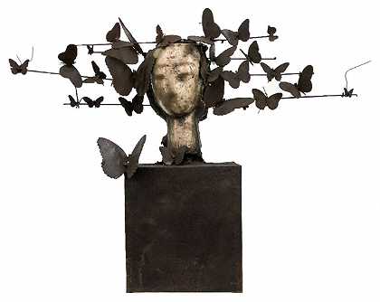 蝴蝶和棍子（2014年） by Manolo Valdés
