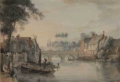 肯特郡敦布里奇风景（1788） by Paul Sandby