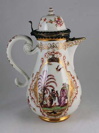 银装咖啡壶（约1725年） by Meissen Porcelain Manufactory