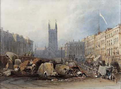 伦敦南华克圣救世主教堂（1836年） by George Sidney Shepherd