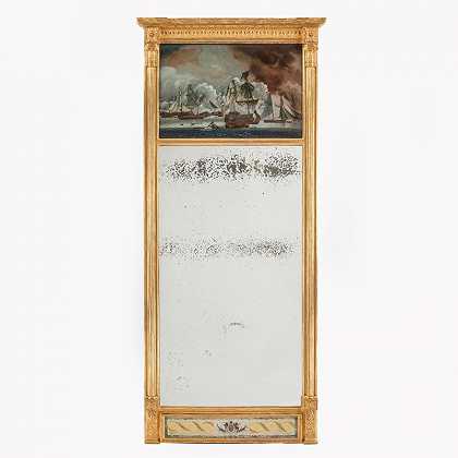 不寻常的纳尔逊纪念镜，c1815（1815） by An unusual Nelson commemorative mirror, c1815