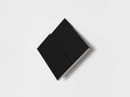 重叠（黑色和蓝色）（2018年） by Fernanda Fragateiro