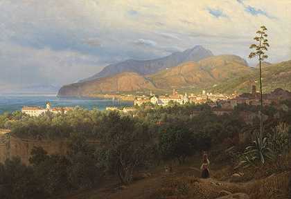 索伦托（1840） by Thomas Fearnley