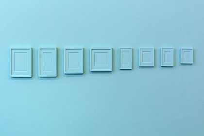 8个石膏替代品+8个重新涂漆的石膏替代品（2016年） by Claude Rutault, Allan McCollum
