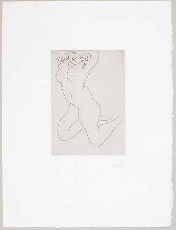 赤身裸体跪下，手臂放在头后（1930年）|出售 by Henri Matisse