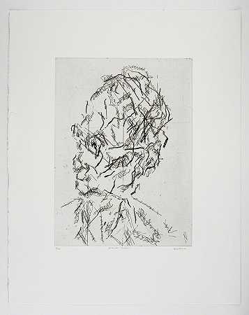 William Feaver（2007） by Frank Auerbach