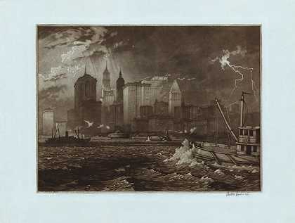 暴风雨过去了。（1919年） by Martin Lewis