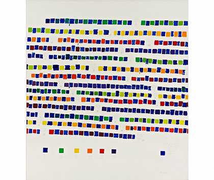 1-445蓝色群青（1980）交互的色圈的所有颜色 by Osvaldo Romberg