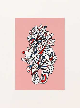 Objectador（玫瑰）（1973） by Jean Dubuffet