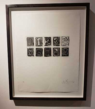 0-9 (1975) by Jasper Johns