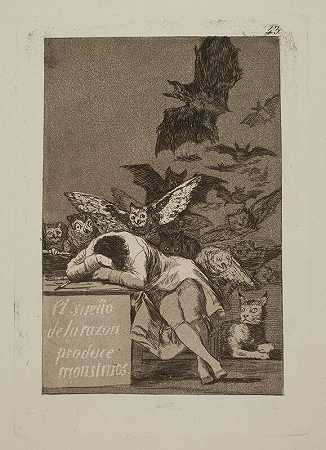 理性之梦产生怪物（1797-1799） by Francisco de Goya