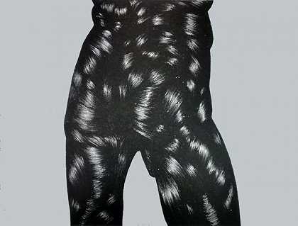 无标题，来自精致的尸体套装（十八幅由不同艺术家创作的石版画；请查询更多细节。）（2014年） by Toyin Ojih Odutola
