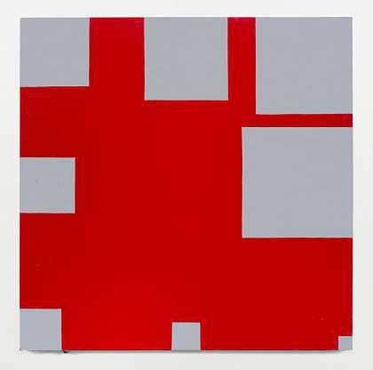 无标题（波特兰灰色和镉红色中等）（2016年） by Paul Mogensen