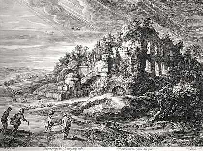 罗马帕拉廷山遗址景观（约1600年代） by Schelte Adams Bolswert