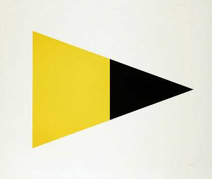 黑色/黄色（1970-1972） by Ellsworth Kelly