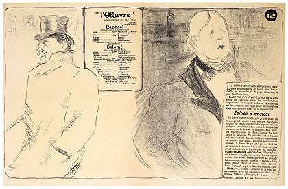 戏剧海报：拉斐尔/萨洛梅（1896） by Henri de Toulouse-Lautrec