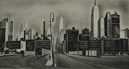 纽约西区（1931年） by Howard N. Cook