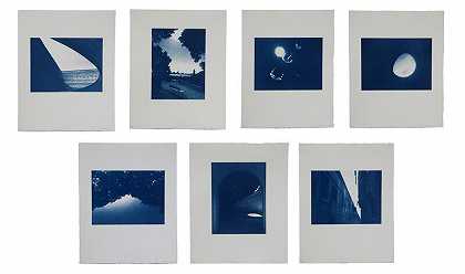 光影：威尼斯I-VII、斯卡帕、贾第迪尼、风筝、圆锥体、树线、拱门、银条（2016） by Serena Perrone