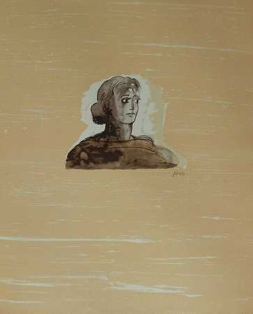 克里奥尔夫人，选自：诗歌| La Poésie（1973） by Henry Moore