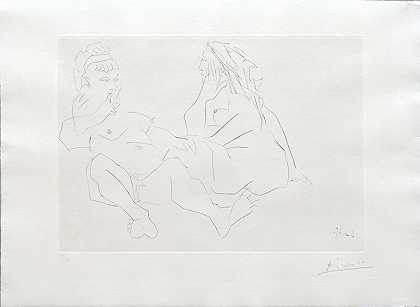 两个女人III.（两个女人III.）（1965） by Pablo Picasso
