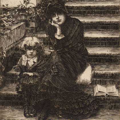 «梦幻（W.52）»（1881年） by James Jacques-Joseph Tissot