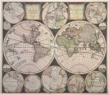 世界地图-平原-陆地-火山岩-火山岩。。。(1696) by Carel Allard