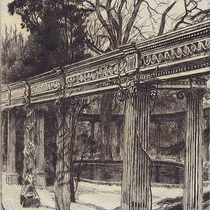 “我在圣约翰森林的花园（W.39）”（1878年） by James Jacques-Joseph Tissot