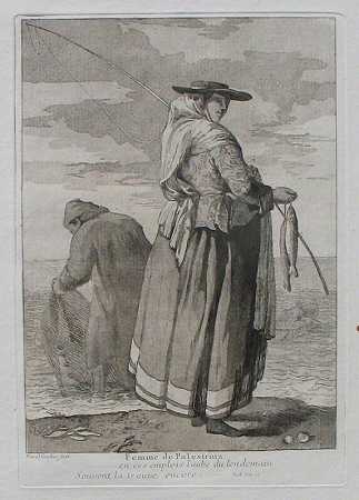 帕莱斯特里纳的女人（1775年） by Giovanni David