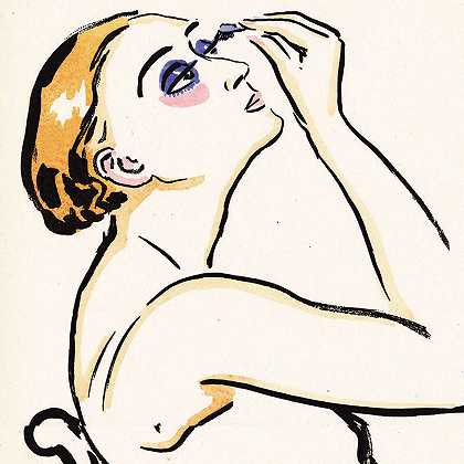 “Le Rimmel-女性化妆师（Juffermans JM1）\\”（1920） by Kees van Dongen