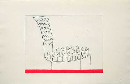 椅子（红色）（2009） by Claudia Fitch
