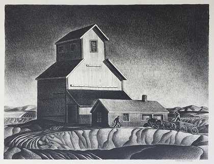 谷物升降机（1945） by Dale Nichols