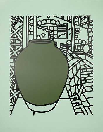 Patrick Caulfield，Jar（绿色），屏幕印刷，1974年（1974年） by Patrick Caulfield