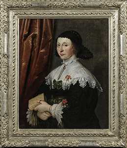 32岁女士肖像（1634年） by Gilbert Jackson