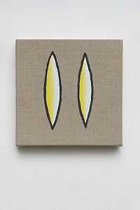 两个印刷黄色圆圈（2020年） by Windy Fur Rundgren