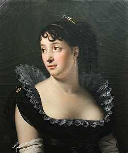 Bertin de Veux夫人（1780-1849）（1806） by Anne-Louis Girodet-Trioson