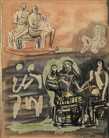 Family Group（1944） by Henry Moore
